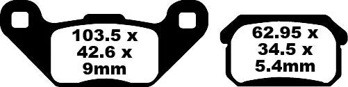 EBC Ceramic Rear Brake Pads CPI XS 250 FA431TT