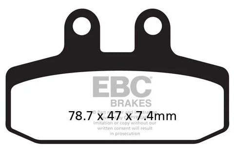 EBC Organic Front Brake Pads SFAC256