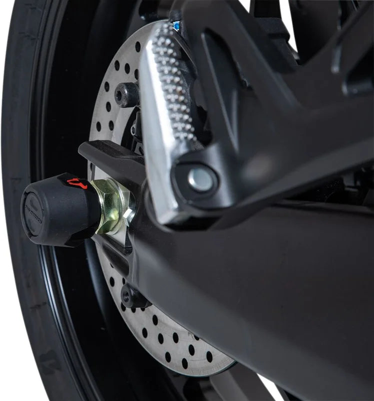 SW-Motech Rear Axle Slider Set Black Yamaha Tracer 9
