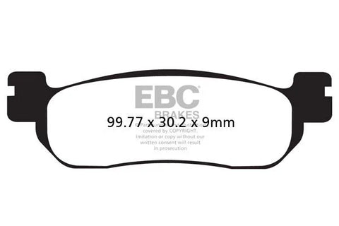 EBC Organic Front & Rear Brake Pads FA275TT
