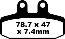 EBC Organic Front & Rear Brake Pads FA256