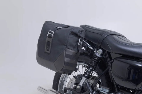 SW-Motech Legend Gear LC2 Side Bag System Brown Edition — Kawasaki Meguro S1 / W 230