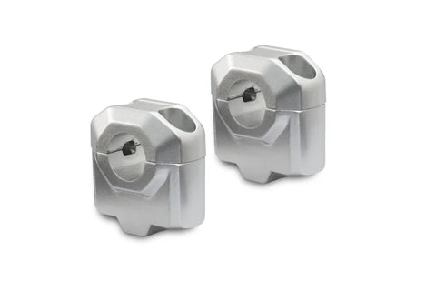 SW-Motech Bar Riser for 22MM Silver — Multi-Fit