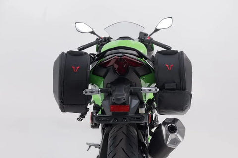 SW-Motech PRO Blaze H Saddlebag Set with Edge Protection & Heat Guard — Kawasaki