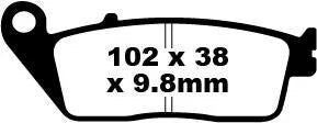 EBC Organic Front & Rear Brake Pads SFA196