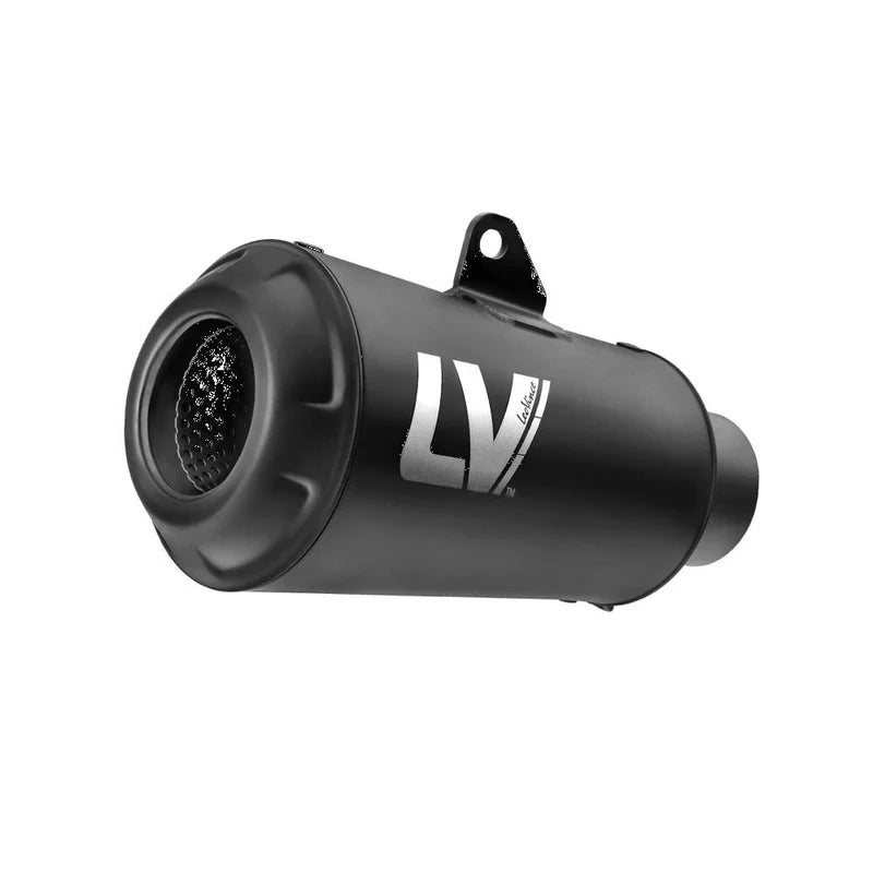 LeoVince LV-10 Full Black Slip-on Muffler Stainless Steel Ece Kawasaki (15270FB)