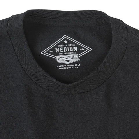 Biltwell Tee Warrior Built Eagle Black
