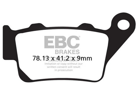 EBC Organic Rear Brake Pads SFA213