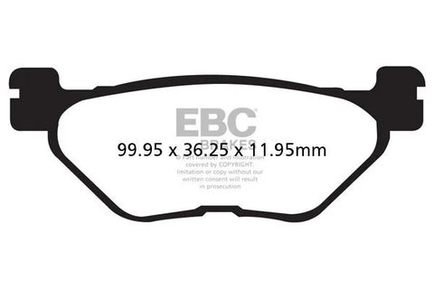 EBC Organic Rear Brake Pads Yamaha XP 530 T-Max ABS / XP 530 T-Max / XP 500 T-Max SFAC319