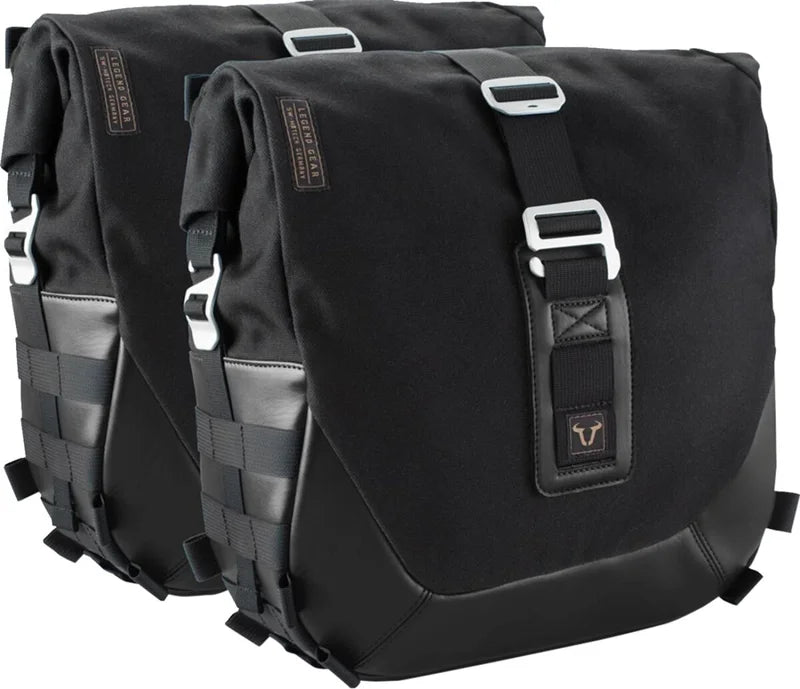 SW-Motech Legend Gear LC2 Side Bag System Black Edition — Royal Enfield Meteor