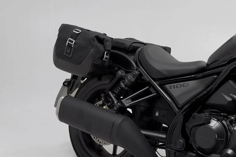 SW-Motech Legend Gear LC1 & LC 2 Side Bag System Black Edition — Honda Rebel