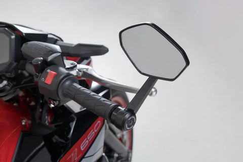 SW-Motech Bar End Mirrors — Kawasaki (MIR.08.866.10000)