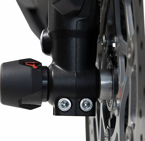 SW-Motech Front Axle Slider Set Black V-Strom 1000 / 1050, MT-10