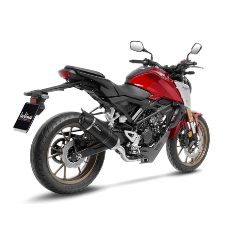 LeoVince LV One EVO Black Edition Stainless Steel Exhaust System with CAT Honda Neo Sports Cafe