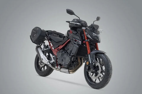 SW-Motech PRO Blaze H Saddlebag Set with Edge Protection & Heat Guard — Honda Hornet