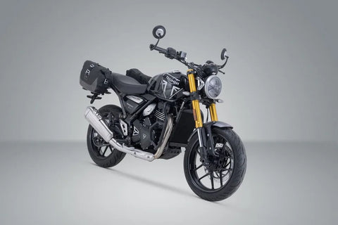 SW-Motech Legend Gear LC1 & LC 2 Side Bag System Brown Edition — Triumph Scrambler X / Speed