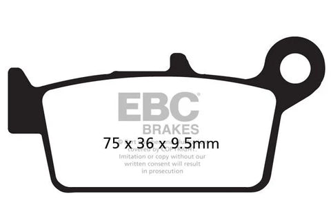 EBC Organic Front & Rear Brake Pads SFA131/3