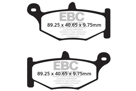 EBC Sintered Metal Rear Brake Pads FA419V