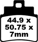 EBC Organic Front Brake Pads SFA355/4
