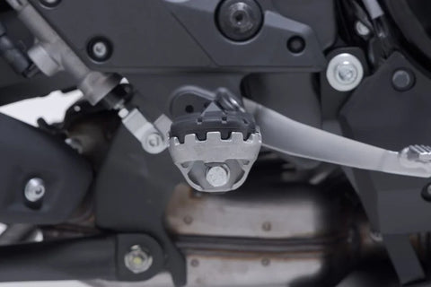 SW-Motech Ion Footrest Kit Silver — Kawasaki Versys
