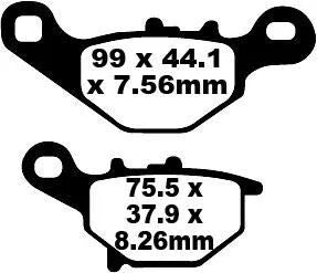 EBC Sintered Metal Front Brake Pads SFA396HH