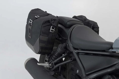 SW-Motech Legend Gear LC2 Side Bag System Black Edition — Honda Rebel