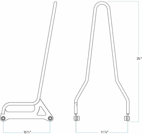 Biltwell Sissy Bar Dyna 06-17 Chrome