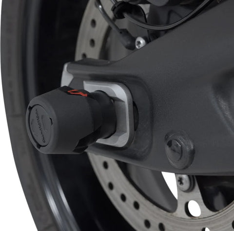 SW-Motech Rear Axle Slider Set Black Triumph Trident 660