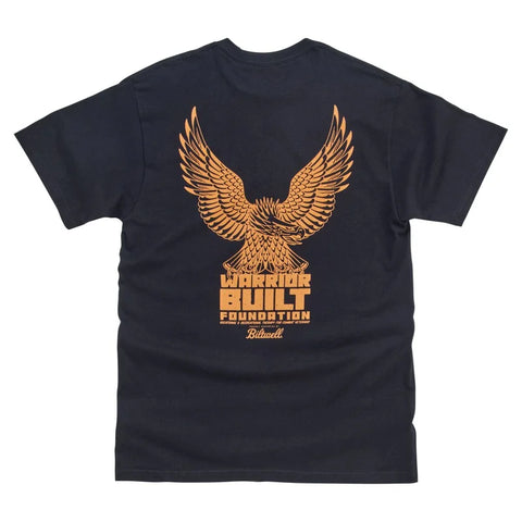 Biltwell Tee Warrior Built Eagle Black