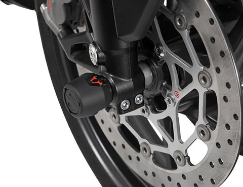 SW-Motech Front Axle Slider Set Black V-Strom 1000 / 1050, MT-10