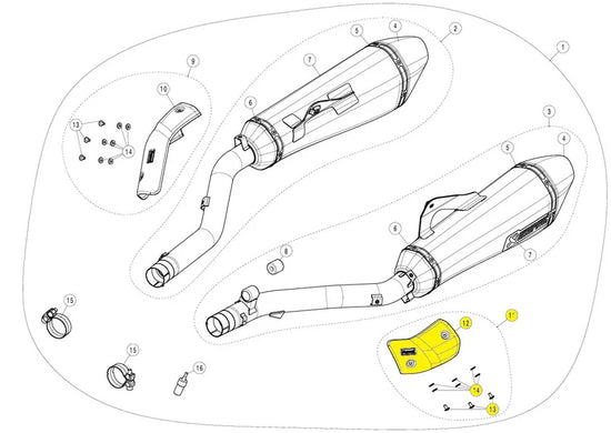 Akrapovic Heat Shield Ca