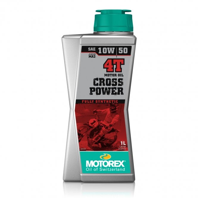 Motorex - Cross Power 4T Vollsynthetisches Hochleistungsöl JASO MA2 10W-50 1L - 7300012