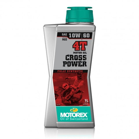 Motorex - Cross Power 4T Fully Synthetic Pro Performance JASO MA2 10w/60 1L - 7300782