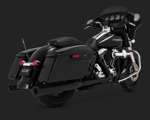 Vance &amp; Hines Eliminator 400 Slip-on-Schalldämpfer in Schwarz für Harley Davidson 1995-2016 Touring-Motorräder (46703)