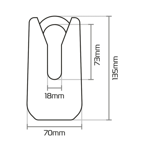 Oxford Monster 11mm Disc lock OF36M