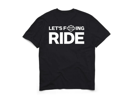 Harley-Davidson 96656-25VM Let's F*in Ride T-Shirt Schwarz