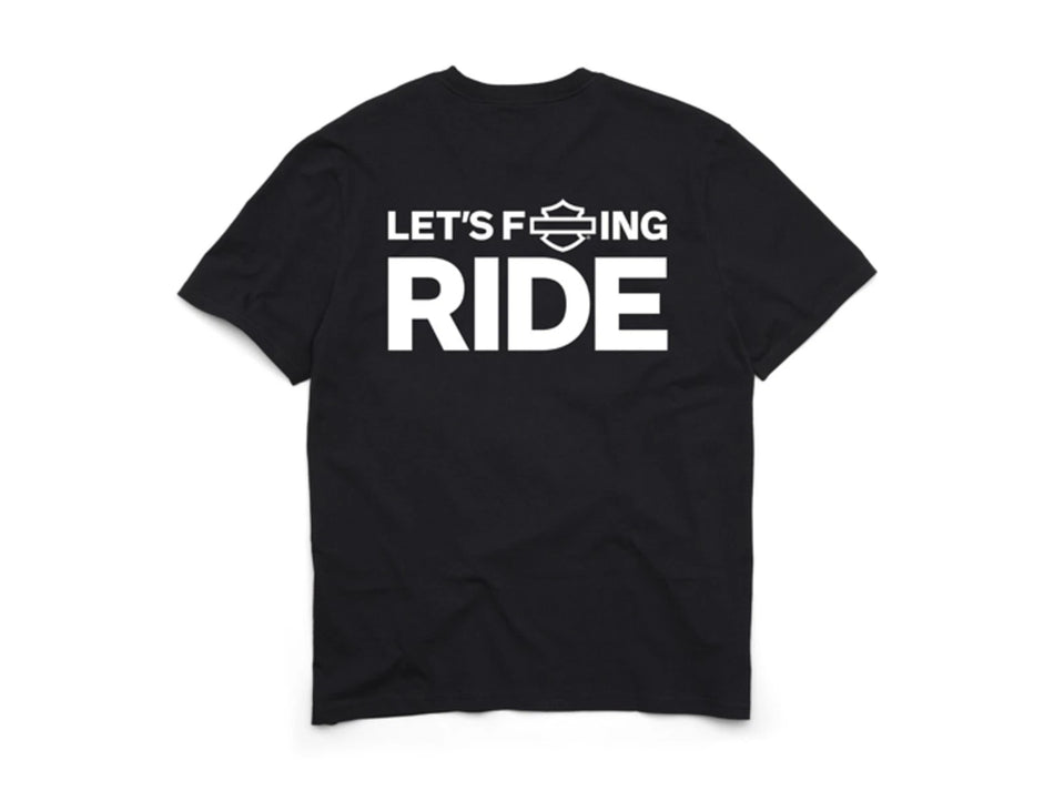 Harley-Davidson 96656-25VM Let's F*in Ride T-Shirt Schwarz