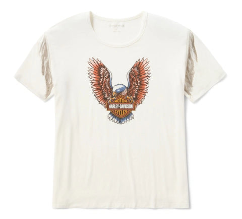 96240-26VW Harley-Davidson Tee-knit,off White