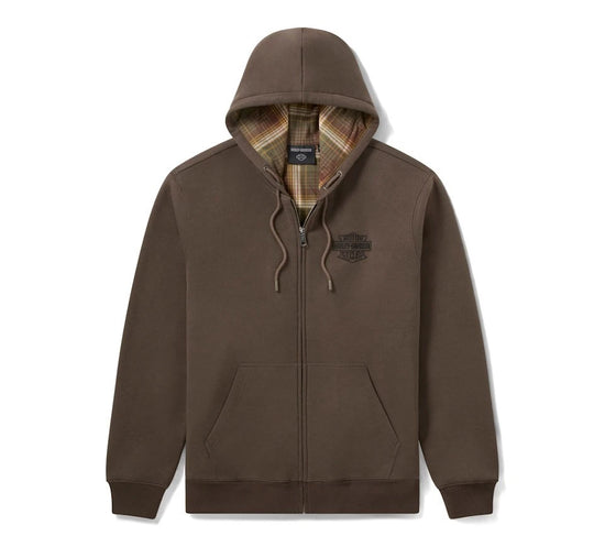96430-26VM Harley-Davidson Strick-Hoodie, Dunkelgrün