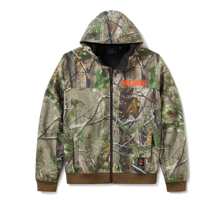 97417-26VM Harley-Davidson Woven Jacket Brown Print