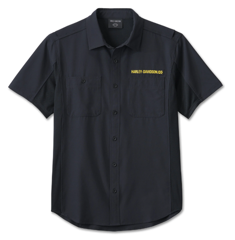 Original Wicked Performance-Shirt für Herren, kurzärmelig – Harley Black 96442-24VM 