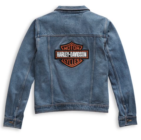 Harley-Davidson® Jeansjacke mit Bar &amp; Shield-Logo für Damen 98405-21VW 