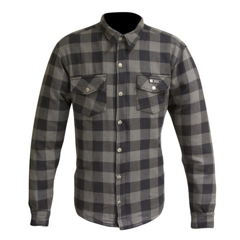 Merlin Axe Checkered Grey Protective Riding Shirt MCP004/GREY Harley Davidson Direct