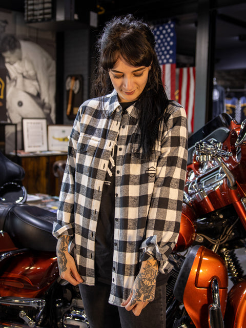 Harley-Davidson® Retro-Buffalo-Karohemd für Damen 96277-23VW