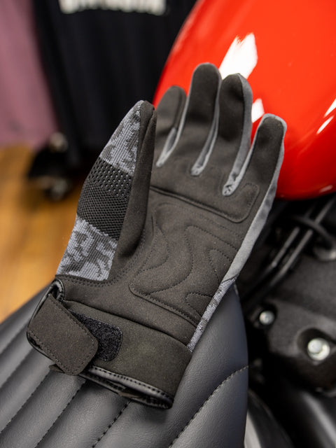 Harley-Davidson® Herren Dyna Knit Mesh Handschuhe Camo Blackened Pearl - 98136-23VM