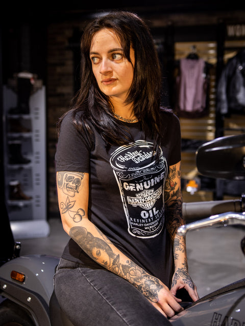 Gateshead Harley Davidson Händler T-Shirt geölt R004514