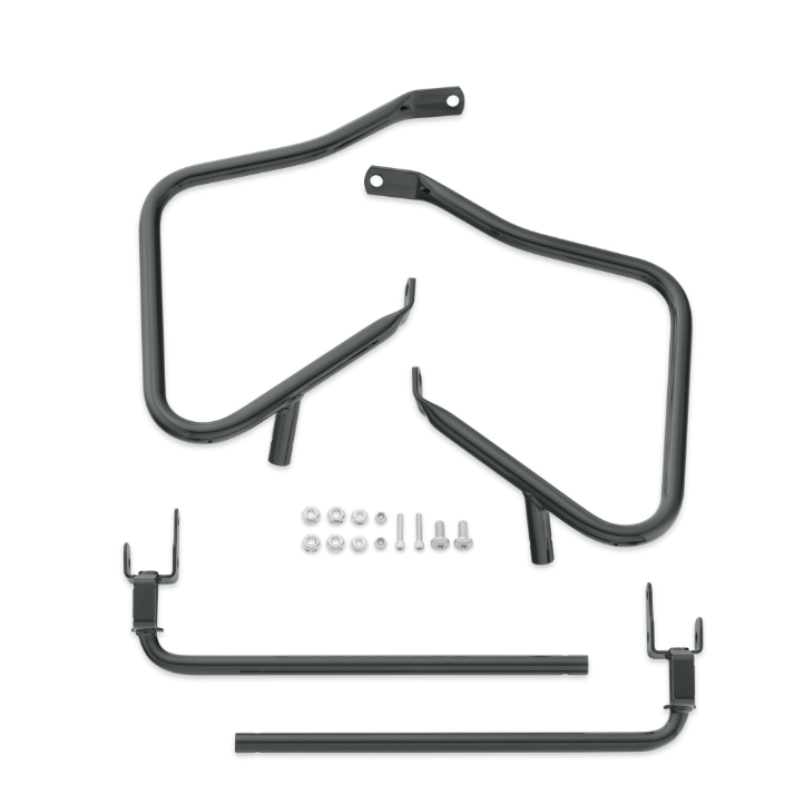 Satteltaschenschutz hinten, glänzend schwarz, für Harley Davidson – 90200788