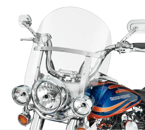 Abnehmbare Windschutzscheibe für Harley-Davidson, klares Chrom, 57061-09